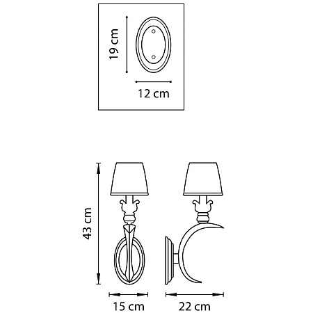 Бра Lightstar Antique 783611 Бра Lightstar Antique 783611