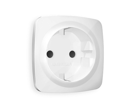 Лицевая панель для электрической розетки с заземлением со шторками QUANT Ambrella Volt OMEGA OP1070 Лицевая панель для электрической розетки с заземлением со шторками QUANT Ambrella Volt OMEGA OP1070