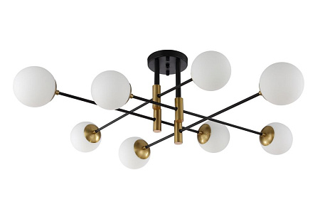 Потолочная люстра Crystal Lux FIDEL PL8 BLACK