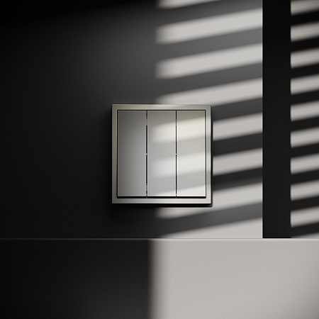 Выключатель встраиваемый VOLTUM S70 трехклавишный (шелк) VLS030104 Выключатель встраиваемый VOLTUM S70 трехклавишный (шелк) VLS030104