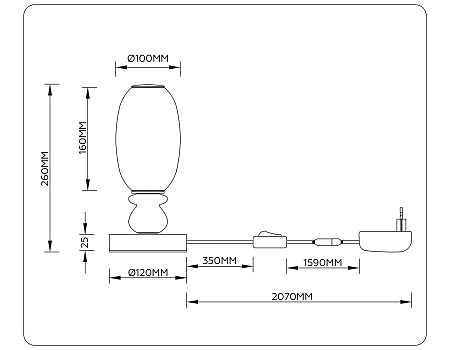 Настольная лампа светодиодная Ambrella light High light LH53154