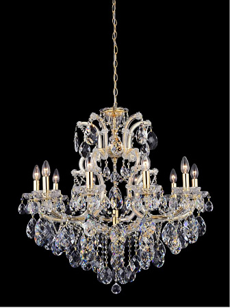 Хрустальная люстра Crystal Lux ISABEL SP11 GOLD/TRANSPARENT Хрустальная люстра Crystal Lux ISABEL SP11 GOLD/TRANSPARENT