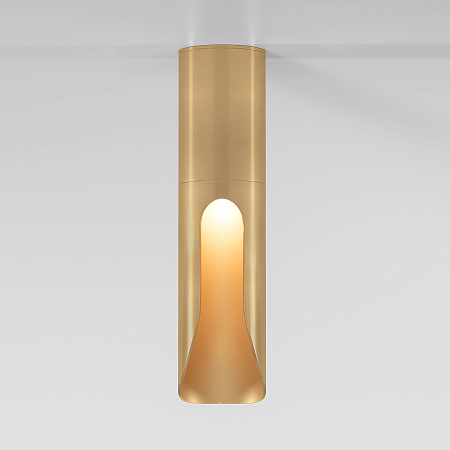 Светильник потолочный светодиодный Elektrostandard Apex 25113/LED 7W 4000K латунь a068290