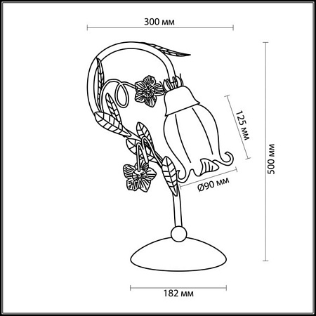 Настольная лампа Odeon Light Ameli 2252/1T Настольная лампа Odeon Light Ameli 2252/1T