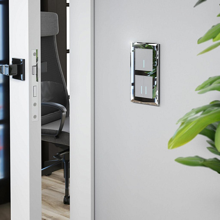 Сенсорный выключатель двухклавишный с подсветкой 1000 Вт Werkel W4520006 a057681