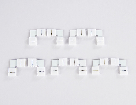 Соединитель угловой L для светодиодной ленты 5050 12/24V (4 конт.) 10 шт Ambrella light GS GS6701 Соединитель угловой L для светодиодной ленты 5050 12/24V (4 конт.) 10 шт Ambrella light GS GS6701