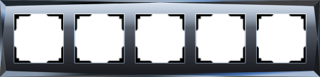 Рамка на 5 постов черная Werkel Diamant W0051208 4690389158872 a051443 Рамка на 5 постов черная Werkel Diamant W0051208 4690389158872 a051443