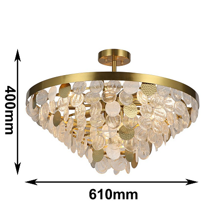 Хрустальная люстра Favourite Vesuvius 2905-10P Хрустальная люстра Favourite Vesuvius 2905-10P