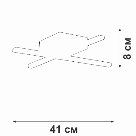 Светильник потолочный светодиодный Vitaluce V3801-0/2PL