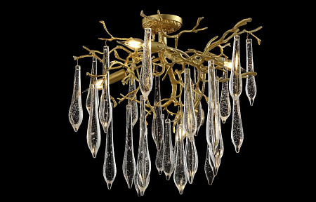 Потолочная люстра Crystal Lux REINA PL5 D600 GOLD PEARL