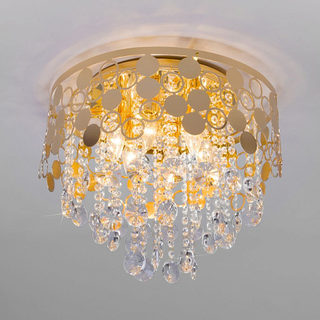 Хрустальная люстра Eurosvet Lianna 10123/6 золото a054120