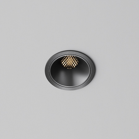 Светильник встраиваемый светодиодный Maytoni Alfa LED DL043-01-10W3K-RD-B-1