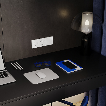 Выключатель встраиваемый VOLTUM S70 двухклавишный с подсветкой (белый глянцевый) VLS020201 Выключатель встраиваемый VOLTUM S70 двухклавишный с подсветкой (белый глянцевый) VLS020201