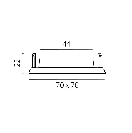 Рефлектор квадратный для рамок 07521х/07521X-01 и 07522х/07522X-01 Lightstar STELLA 075514 Рефлектор квадратный для рамок 07521х/07521X-01 и 07522х/07522X-01 Lightstar STELLA 075514