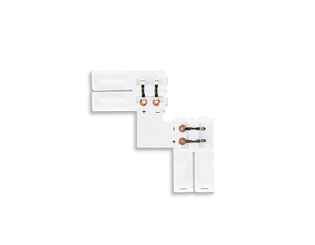 Соединитель угловой L для светодиодной ленты 5050 12/24V (2 конт.) 10 шт Ambrella light GS GS6551 Соединитель угловой L для светодиодной ленты 5050 12/24V (2 конт.) 10 шт Ambrella light GS GS6551