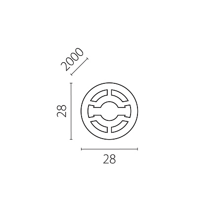 Профиль круглый силиконовый D28 Lightstar Profiled 442802