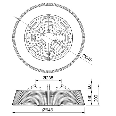 Люстра с вентилятором светодиодная Mantra POLINESIA 8229 Люстра с вентилятором светодиодная Mantra POLINESIA 8229