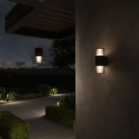 Уличный подвесной светодиодный светильник Elektrostandard Entero (35189/H) черный a070267