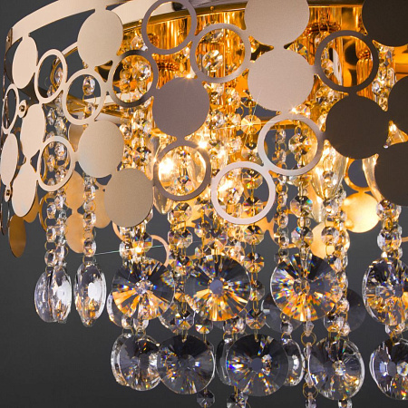 Хрустальная люстра Eurosvet Lianna 10123/6 золото a054120