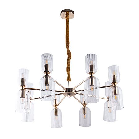 Люстра подвесная Arte Lamp CHARM A1623LM-16GO