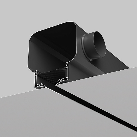 Диффузор с гексагональной сеткой, линейный, для натяжного потолка, черный, КСД тип 3 Maytoni Aero ARC-LD-SC-000013