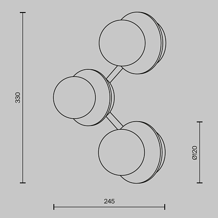 Светильник настенный светодиодный Maytoni Ambre MOD331WL-L6BS3K Светильник настенный светодиодный Maytoni Ambre MOD331WL-L6BS3K