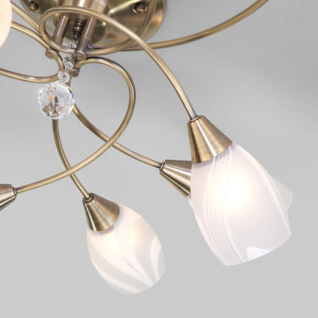 Потолочная люстра Eurosvet Virginia 2275/9 античная бронза 00000055496 Потолочная люстра Eurosvet Virginia 2275/9 античная бронза 00000055496