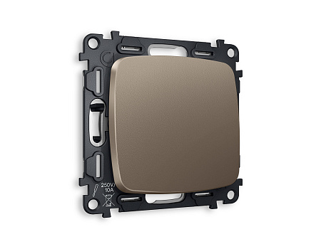 Комплект механизма 1-клавишного выключателя Ambrella Volt OMEGA MO631010 Комплект механизма 1-клавишного выключателя Ambrella Volt OMEGA MO631010