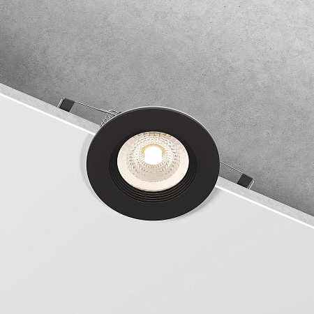 Светильник встраиваемый Elektrostandard City 25060/01 GU10 черный IP44 a070141 Светильник встраиваемый Elektrostandard City 25060/01 GU10 черный IP44 a070141