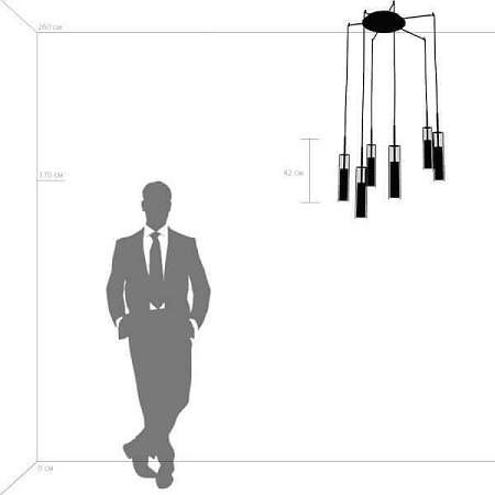 Подвесная люстра Lightstar Cilino 756067 Подвесная люстра Lightstar Cilino 756067