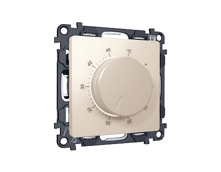 Комплект механизма терморегулятора с датчиком для теплого пола с подсветкой 16A-250V Ambrella Volt Alfa MA325710 Комплект механизма терморегулятора с датчиком для теплого пола с подсветкой 16A-250V Ambrella Volt Alfa MA325710