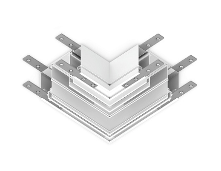 Коннектор угловой для шинопровода в натяжной потолок Ambrella light GL1045 Коннектор угловой для шинопровода в натяжной потолок Ambrella light GL1045