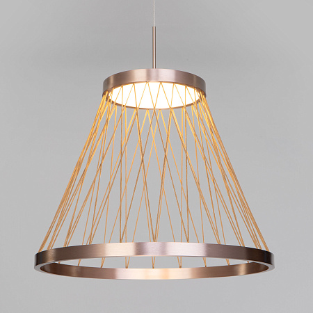 Светильник подвесной светодиодный Eurosvet Cesta 40016/1 LED коричневый a069283 Светильник подвесной светодиодный Eurosvet Cesta 40016/1 LED коричневый a069283