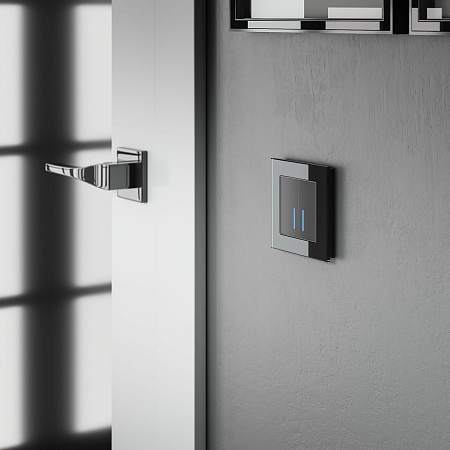 Сенсорный выключатель двухклавишный с подсветкой 1000 Вт Werkel W4520008 a057679 Сенсорный выключатель двухклавишный с подсветкой 1000 Вт Werkel W4520008 a057679