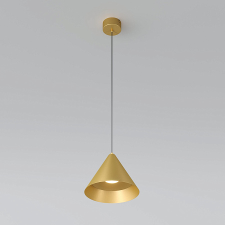 Светильник подвесной светодиодный Elektrostandard Conus 50316 LED 16W 4000K золотой a069335 Светильник подвесной светодиодный Elektrostandard Conus 50316 LED 16W 4000K золотой a069335