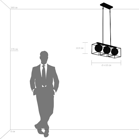 Потолочная люстра Lightstar Gabbia 732137 Потолочная люстра Lightstar Gabbia 732137