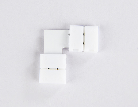 Соединитель угловой L для светодиодной ленты 5050 12/24V (2 конт.) 10 шт Ambrella light GS GS6551 Соединитель угловой L для светодиодной ленты 5050 12/24V (2 конт.) 10 шт Ambrella light GS GS6551