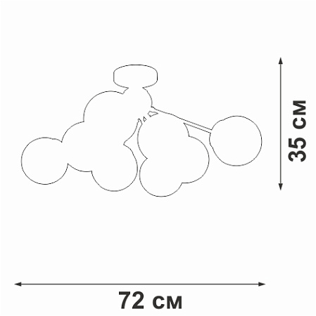 Люстра потолочная Vitaluce V3772-8/8PL