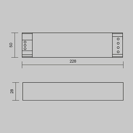 Блок питания для магнитных систем 48V, 200Вт, 48V, IP20 Maytoni Power Supply Magnetic PSL007-200W-48V-IP20