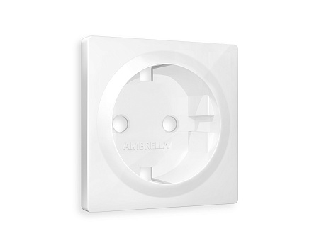 Лицевая панель для электрической розетки с заземлением QUANT Ambrella Volt ALFA AP1060 Лицевая панель для электрической розетки с заземлением QUANT Ambrella Volt ALFA AP1060