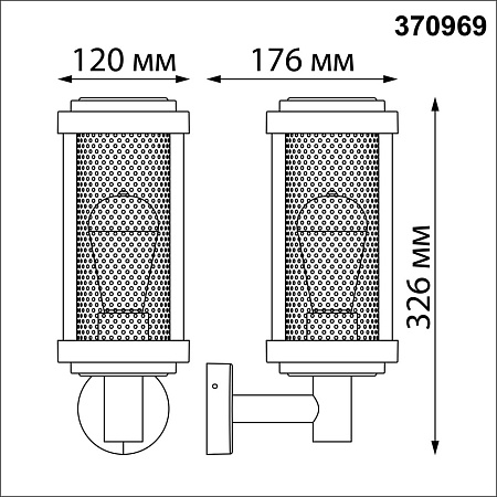 Уличный настенный светильник Novotech MATRIX 370969 Уличный настенный светильник Novotech MATRIX 370969