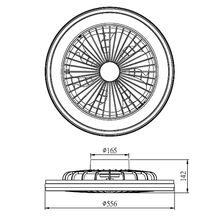 Люстра с вентилятором светодиодная Mantra GAMER 7862 Люстра с вентилятором светодиодная Mantra GAMER 7862