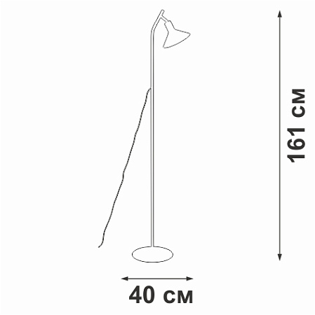 Торшер Vitaluce V3012-1/1P