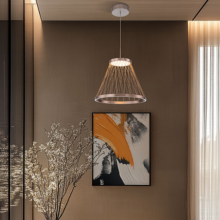 Светильник подвесной светодиодный Eurosvet Cesta 40016/1 LED коричневый a069283 Светильник подвесной светодиодный Eurosvet Cesta 40016/1 LED коричневый a069283