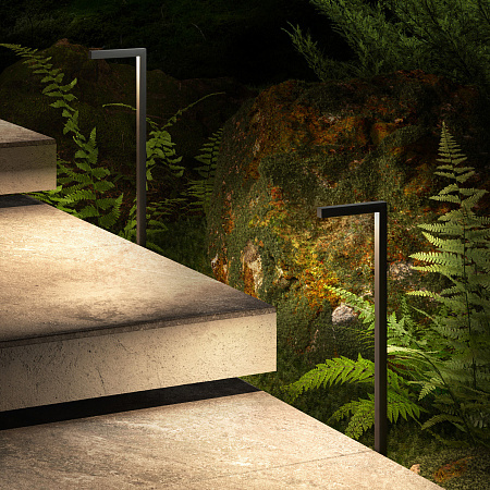 Уличный ландшафтный светодиодный светильник Elektrostandard Stels (35181/S) черный a067902 Уличный ландшафтный светодиодный светильник Elektrostandard Stels (35181/S) черный a067902