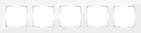 Рамка на 5 постов белая матовая Werkel Favorit W0051105 4690389160103 a051287 Рамка на 5 постов белая матовая Werkel Favorit W0051105 4690389160103 a051287