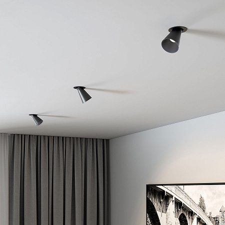 Спот светодиодный Elektrostandard Bell 25097/LED 8W 4000K черный a068057