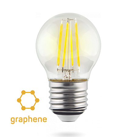 Филаментная лампа Voltega Globe E27 9W 2800K Graphene 7138
