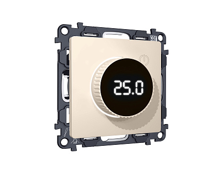 Комплект механизма терморегулятора с цифровым дисплеем с подсветкой и датчиком для теплого пола 16A-250V Ambrella Volt Alfa MA325810 Комплект механизма терморегулятора с цифровым дисплеем с подсветкой и датчиком для теплого пола 16A-250V Ambrella Volt Alfa MA325810