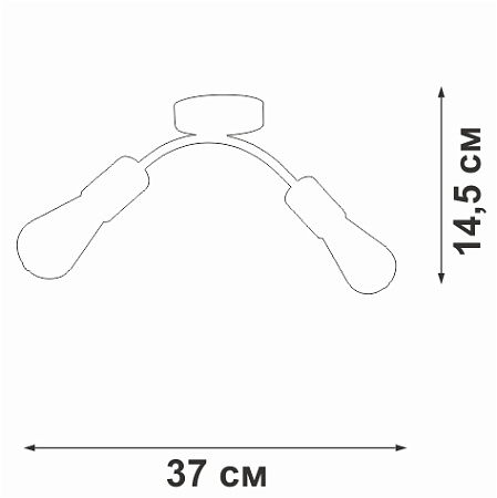 Светильник потолочный Vitaluce V4989-0/2PL Светильник потолочный Vitaluce V4989-0/2PL